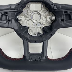 Volante Deportivo R Line de Cuero Semiperforado Sin Botones para <span class=keywords><strong>Golf</strong></span> <span class=keywords><strong>5</strong></span> 6 7 R MK5 MK6 <span class=keywords><strong>MK7</strong></span> <span class=keywords><strong>MK7</strong></span>.<span class=keywords><strong>5</strong></span> <span class=keywords><strong>Gti</strong></span> Polo Passat CC B8 Jetta - Product Image 3