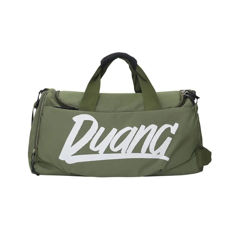 Reise-Outdoor-Reisetasche mit Schuh fach Umhängetasche Mode Benutzer definiertes Logo Buchstaben muster Sport-Sporttaschen