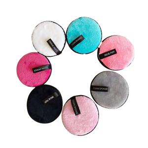 Tampon démaquillant réutilisable en forme de cœur, bouffant de maquillage, rose, <span class=keywords><strong>lavable</strong></span>, en <span class=keywords><strong>coton</strong></span> microfibre - Product Image 3