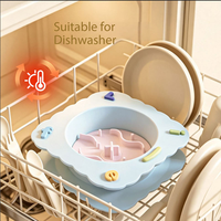 Bol d'alimentation lent pour animaux de compagnie en silicone détachable, anti-étouffement, anti-renversement, pour chiens et chats, pliable et portable