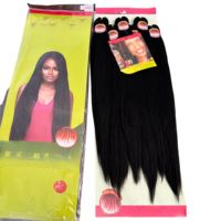 Extensions de cheveux faciles à tresser en gros 6X EZ, cheveux naturels raides Yaki pré-étirés pour tresses en boîte pour femmes noires