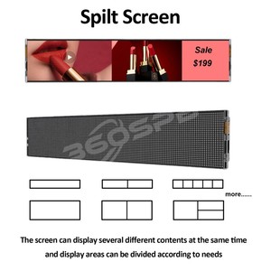SEL60A-P1.25 305*65*21mm Shelf LED <b>Display</b> Indoor PortableVideo <b>Wall</b> Advertising Poster Mirror Screen - Product Image 3
