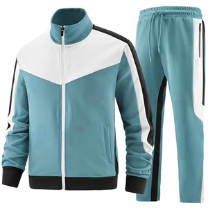 Ensemble de survêtement de sport pour la gym, l'entraînement, la course à pied, les vêtements d'équipe, style sportif, automne, respirant, en polyester, fabrication OEM - Product Image 4