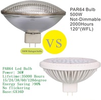 Baoming Portable Stage Light 40w Par 64 Portable Stage Light 110v/ 220v Dimmable Stage Par64 Led Ampoule