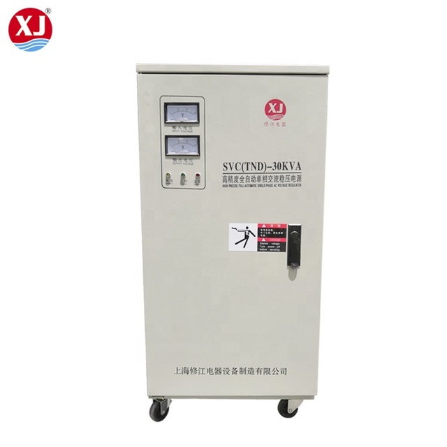 Svc/Tnd Automatic Single-Phase AC Voltage Regulator Stabilizer 10kva-30kva 90V-260v Input Copper Servo Motor for 15kva-20kva