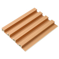 Modern Sound-Absorbing Moisture- Moth-Proof WPC Wall Panels with Wood-Grain Finish for Outdoor Gym Decorative Background Walls