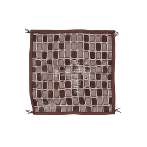 Fazzoletto quadrato 70x70 cm con motivo a scacchiera, sciarpa alla moda per donna e uomo - Product Image 1