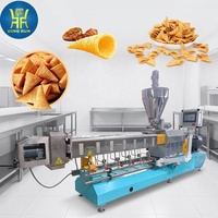 Machine automatique de fabrication de snacks frits Bugle, ligne complète de traitement de chips de maïs en amidon pour snacks Bugle