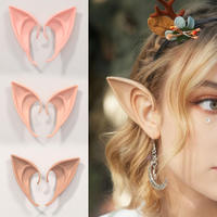 Faux oreilles d'elfe, accessoires de cosplay, douces, réalistes, respectueuses de la peau, pour Halloween, mascarade, carnaval, fête, déguisement