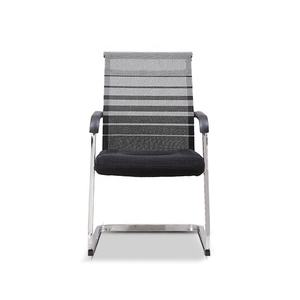 Mobiliário De Escritório Design Tradicional Malha Pano Encosto Galvanizado <span class=keywords><strong>Metal</strong></span> Frame Bow Leg Sala De Espera Cadeira De Reunião - Product Image 2