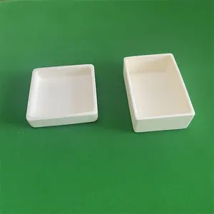 Square 99% Alumina Ceramic Crucible Al2o3 Sagger Tray