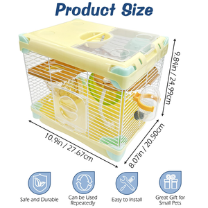 Cage à hamster moderne de luxe, grand espace, multi-niveaux, en plastique, pour la vente en gros aux animaleries - Product Image 2