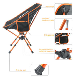 Sedia da Campeggio Pieghevole Portatile in Alluminio con Gambe Telescopiche Leggere per Escursioni e Attività all'Aperto - Product Image 4