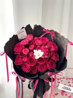 Papier d'emballage pour fleurs de style coréen à texture de pierre, papier d'emballage pour bouquet à surface froissée pour la décoration de cadeaux floraux