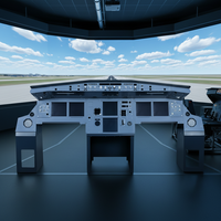 Composant de tableau de bord A320 pour simulateur de vol - Compatible avec X-plane, MSFS20247, Prepare3D, MSFS2020