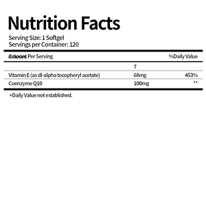 <span class=keywords><strong>CoQ10</strong></span> 100 mg, Forme de complément naturel brevetée <span class=keywords><strong>soluble</strong></span> dans l'eau et les graisses du <span class=keywords><strong>coenzyme</strong></span> <span class=keywords><strong>Q10</strong></span>, Antioxydant pour la santé cardiaque - Product Image 2