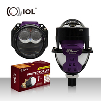 Projecteur Laser Bi-LED 2.5 pouces Installation sans perte 12V 5800K Réflecteur simple Double tir direct Universel Aluminium Nouveau