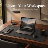 Tapis de bureau en feutre robuste personnalisable avec logo et taille, tapis de souris protecteur avec points antidérapants pour la décoration de bureau