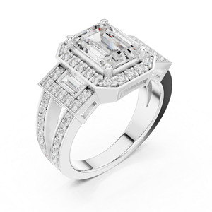 Timeless 14Kt 18Kt 22Kt Gold Rhodium Plated Lab Created <b>Diamond</b> <b>Ring</b> for Women Bridal Wedding Engagement <b>Ring</b> Fine Jewelry Gift - Product Image 4