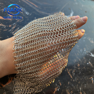 Tissu en maille métallique créatif pour le bricolage, feuille <span class=keywords><strong>de</strong></span> maille tissée en acier inoxydable pour la fabrication <span class=keywords><strong>de</strong></span> sacs à chaîne et sacs à main personnalisés - Product Image 3