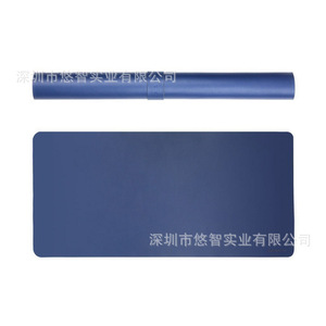 Alfombrilla de ratón de cuero de doble cara grande hecha a medida, alfombrilla para teclado de computadora de escritorio, alfombrilla para ratón de juegos, suministros de oficina. - Product Image 5