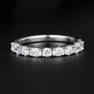Classic 14K Solid White Gold 0.4ct Round Brilliant Lab Grown Diamond <b>Ring</b> | Round Brilliant Cut Lab Created Diamond Wedding - Product Image 2