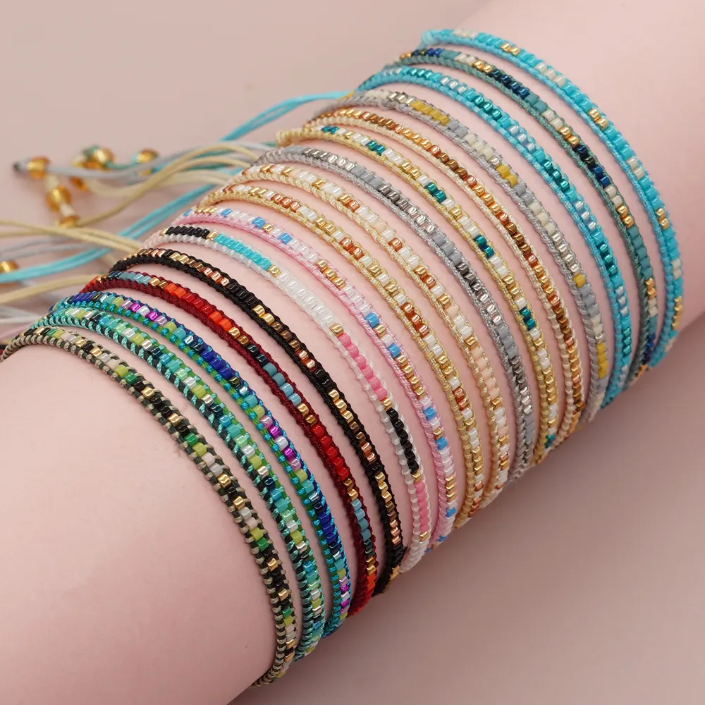 Go2boho Beads Bracelet Foe Women Bohemia Jewelry Miyuki Beads Handmade Adjustable Friendship Bracelet 2023 New In