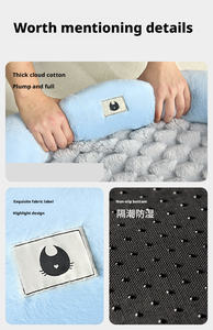 Matelas confortable, écologique, amovible et lavable pour chiens de petite et moyenne taille (Teddy, Bichon), canapé-lit et tapis pour chat - Product Image 2