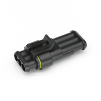 282087-1 Connecteur adaptateur femelle étanche automobile série AMP Superseal 3 broches 1,5 mm PBT GF -40~120°C