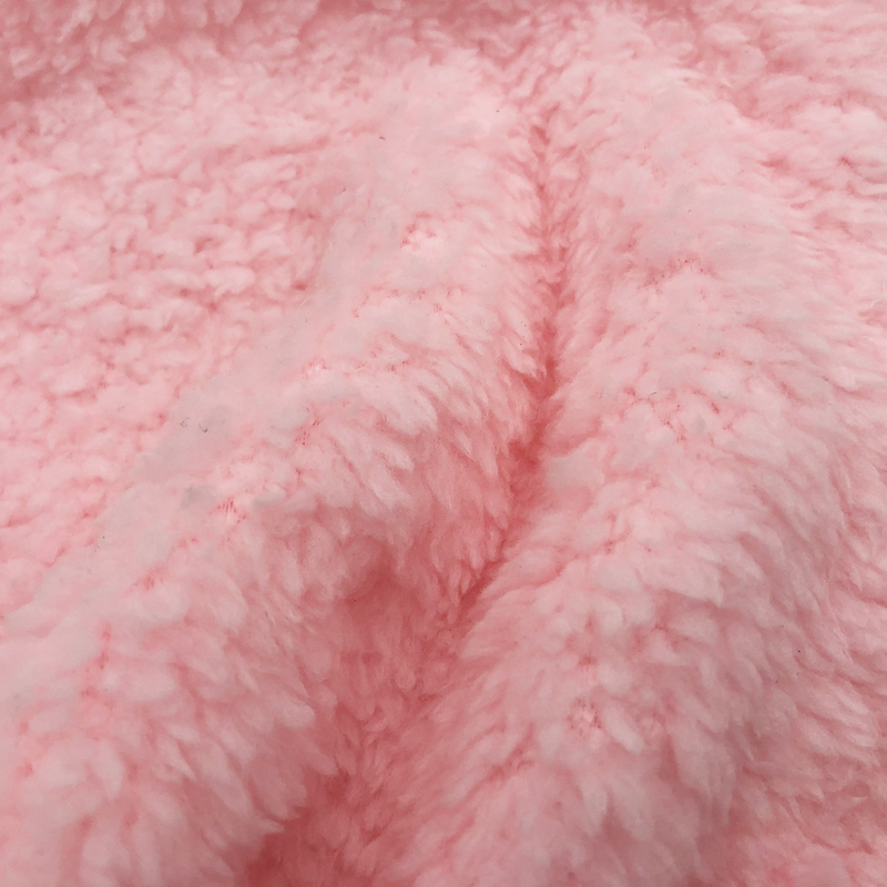 Plain baby blanket fabric coral fleece Double sided flannel fleece fabric 100% polyester sleepwear fabric