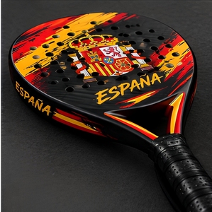 Raquette de padel personnalisée avec drapeau espagnol, en fibre de carbone, raquette de tennis de padel professionnelle, España Padel Paddle, cadeau unique pour joueur de padel - Product Image 5