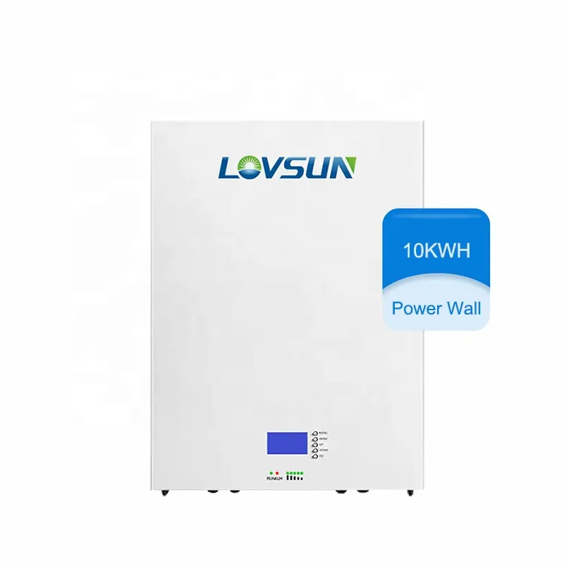 Lovsun 51.2V thông minh điện tường Lithium Ion pin năng lượng mặt trời 48V 10kwh 100Ah 200AH powerwall LiFePO4 Pin Nhà cung cấp điện pin