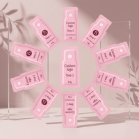 Kit professionnel de rehaussement de cils et de lamination de sourcils, sachets roses à usage unique, solution de permanente rapide pour salon de beauté, vente en gros