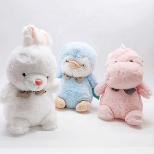 Thú Nhồi Bông Lông Thỏ Nổi Bật Đồ Chơi Nhồi Bông Hà Mã, Cáo, Thỏ, Chim Cánh Cụt - Product Image 3