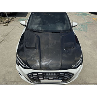 Capot avant en fibre de carbone véritable de haute qualité pour Audi A3 8Y berline 2021+, couvre-moteur, capot, pièces automobiles, accessoires, kit carrosserie