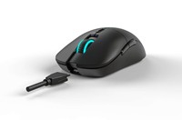 Mouse OEM Dual Mode 2.4Ghz Ergonomis Ringan RGB Backlit 6-Tombol Nirkabel USB Type-C Optik untuk Tangan Kanan Kantor
