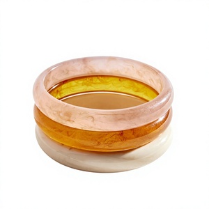 Brazalete de Resina Azul Moderno 2026, Brazalete Acrílico Elegante, Joyería de Resina Unisex, Brazaletes con Diseño Sencillo de Color Sólido para Mujer - Product Image 6