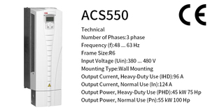Convertisseur de fréquence triphasé haute performance ABB ACS550 380V 1,1KW-160KW Variateur de vitesse Variateurs de fréquence - Product Image 4