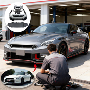 Kit carrosserie pour Gt-r R35 2008-2020 Mise à niveau vers Nismo 2025 Style le plus récent Lifting de carrosserie Pièces de voiture avec pare-chocs en fibre de carbone Plug and Play - Product Image 1