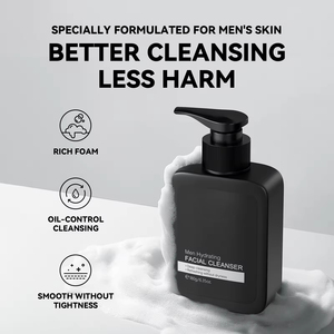 Marque privée Soins du visage anti-acné pour hommes Nettoyant pour le visage Crème nettoyante en profondeur pour hommes - Product Image 3