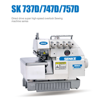 Machine à coudre industriel surjeteuse à 4 fils SK700D3/4/5 siruba 747, appareil à coudre surjeteuse à 4 fils