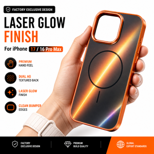 Funda para iPhone 17 16 Pro Max con Anillo Magnético, Panel Trasero Texturizado con Impresión Dual AG, Resistente a Arañazos, Precio de Fábrica - Product Image 2