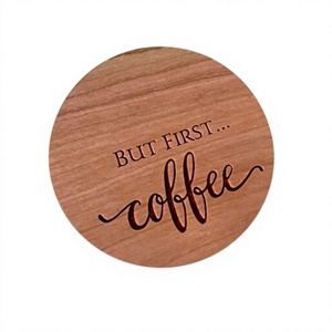 Ensembles de sous-verres en bois personnalisables avec logo, écologiques, style bohème, sets de table, couleurs personnalisées, plusieurs tailles variées - Product Image 4