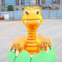 Pour modèles animatroniques, décorations d'œufs de dinosaures en fibre de verre