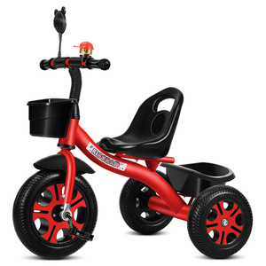 Vente Chaude <span class=keywords><strong>Tricycle</strong></span> Bébé de Haute Qualité à 3 Roues avec Poignée Poussante et Musique, Voiturette Jouet pour Enfants - Product Image 3