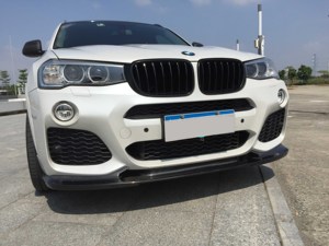 Mento Splitter per paraurti anteriore in fibra di carbonio <span class=keywords><strong>X4</strong></span> F26 per BMW <span class=keywords><strong>X4</strong></span> F26 M SPORT 2014 - <span class=keywords><strong>2018</strong></span> - Product Image 2