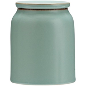 Tianqing Ru Kiln Ceramic <b>Tea</b> Caddy Cylinder Airtight Storage Jar For Kung Fu <b>Tea</b> <b>Set</b> Household Use - Product Image 5