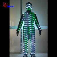 Costume de scène LED performant, tenue de danse cyberpunk, costume de cosplay, vêtements pour spectacle de festival, DJ, fête, carnaval, événement, soirée