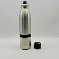 Bouteille isotherme à double compartiment en acier inoxydable pour boissons