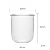 Verres en borosilicate haute résistance à la chaleur, transparents, en forme de nuage, pour lait, petit-déjeuner, café glacé, jus, latte, pour boire